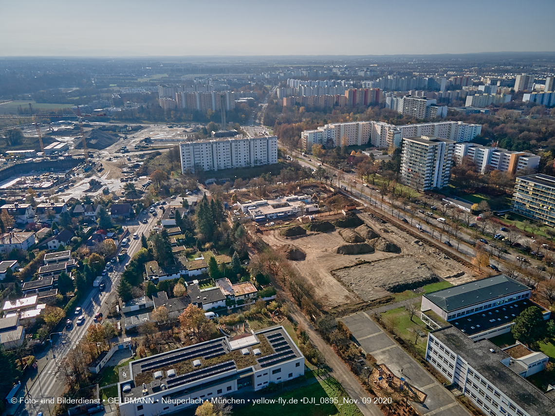 09.11.2020 - Baustelle Grundschule am Karl-Marx-Ring in Neuperlach